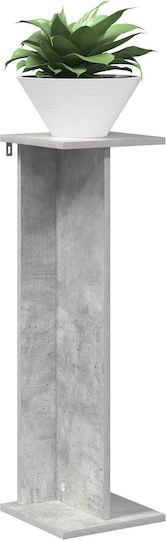vidaXL Turn De Plante Din Lemn Gri 25x25.5x80.5 cm