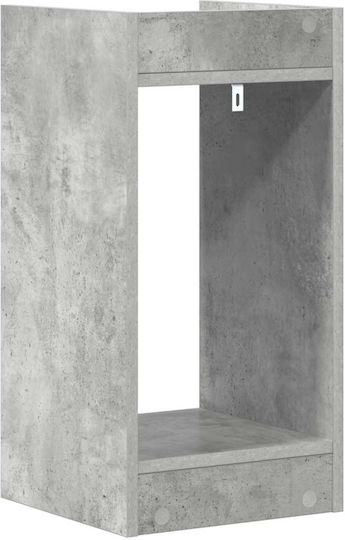 vidaXL Ανθοστήλη Ξύλινη Γκρι 30x30x60εκ.