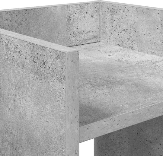 vidaXL Ανθοστήλη Ξύλινη Γκρι 30x30x60εκ.