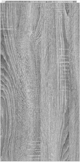 vidaXL Pflanzenturm Holz Grau 30x30x60cm
