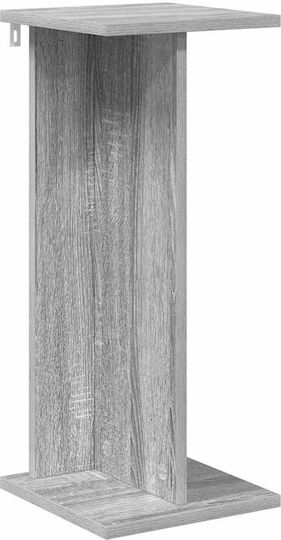 vidaXL Ανθοστήλη Ξύλινη Γκρι 25x25.5x60.5εκ.