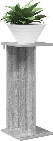 vidaXL Ανθοστήλη Ξύλινη Γκρι 25x25.5x60.5εκ.