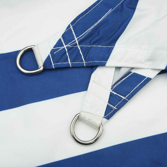 vidaXL Triangle Shade Sail Blue with PU Coating 3x4.24x4.24m