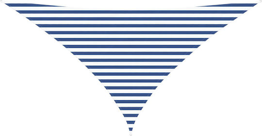 vidaXL Triangle Shade Sail Blue with PU Coating 3.5x4.9x4.9m