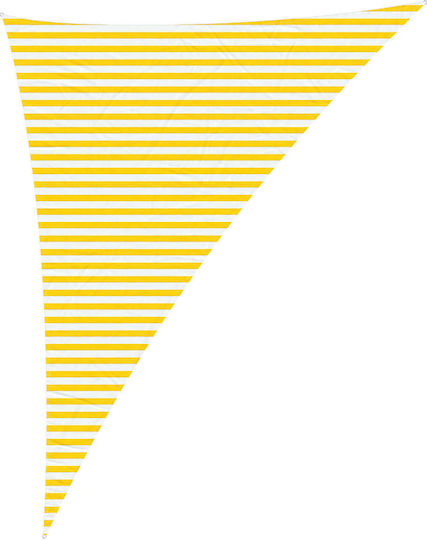 vidaXL Triangle Shade Sail White with PU Coating 5x6.4x6.4m