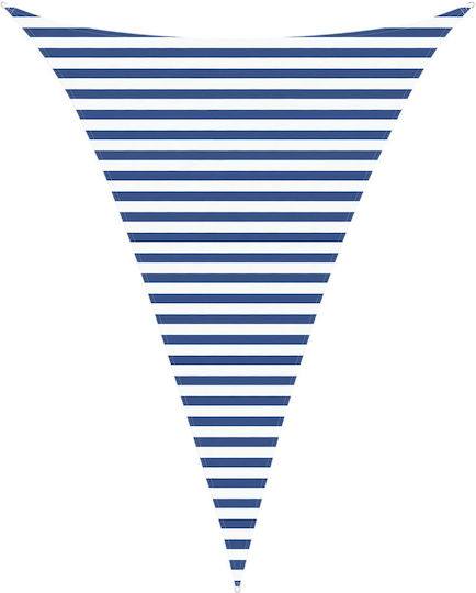 vidaXL Триъгълно Shade Sail Синьо с PU Покритие 4м