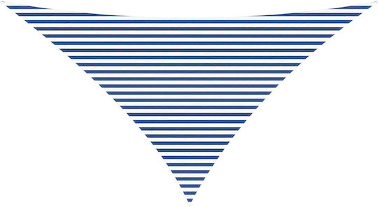 vidaXL Triangle Shade Sail Blue with PU Coating 5x7x5m