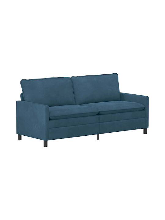 Doppelsitzer Samt Blau 196x81x87,5cm