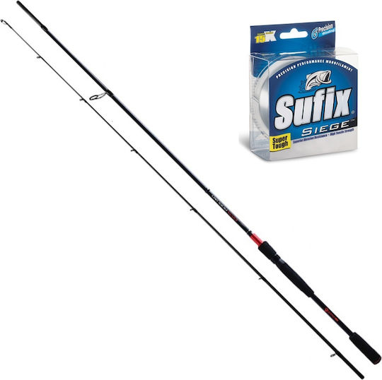 Oceanic Dalibor II Fishing Rod for Spinning 2.7m With Mechanism 10-40gr + Dam Quick-2 V2 + Sufix Fishing Line 300m