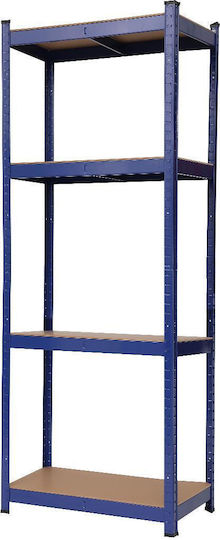 Shelf Ραφιέρα Μεταλλική 4 Θέσεων Μπλε Shelf Ραφιέρα Μεταλλική 4 Θέσεων Μπλε