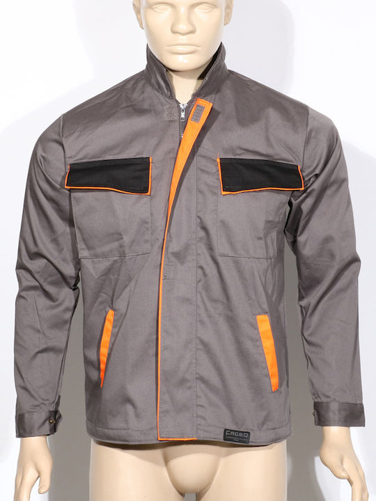 Work Jacket Velcro at Waist Blue Royal