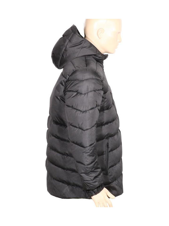 Kids Sports Coat with Lining & Hooded Black