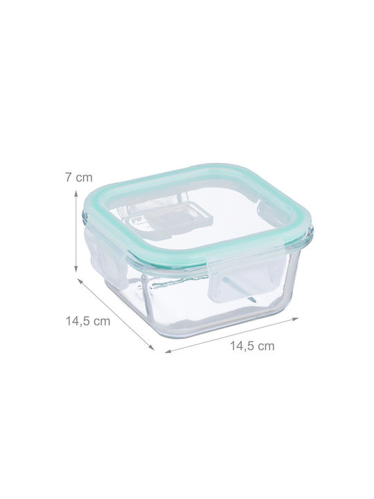 Relaxdays Set Cutii De Prânz Din Sticlă Transparente 7x14.5cm 6 Bucăți