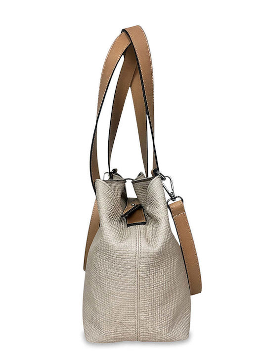 Women's Shoulder Bag Midi Beige