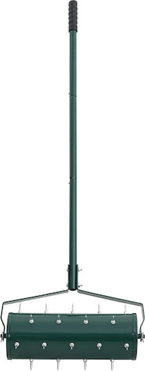Vidaxl Lawn Roller Aeration Handles Green 128 x 38 cm Steel