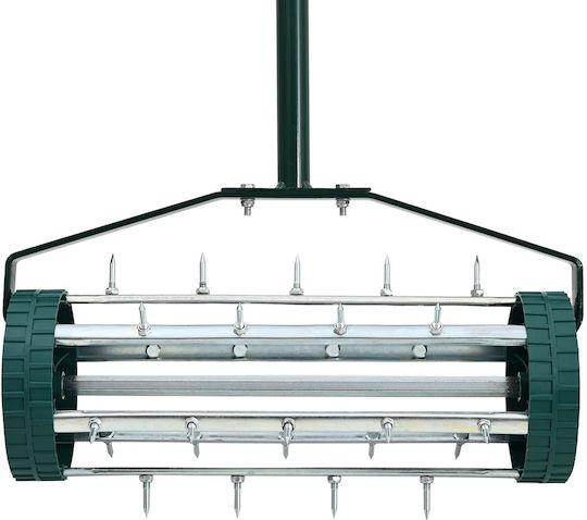 Vidaxl Lawn Roller Aeration Handles Green 127.5 x 44 cm