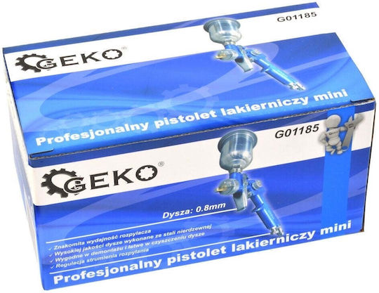 Geko G01185 Πιστόλι Βαφής Αέρος HVLP Άνω Δοχείου 0.8mm