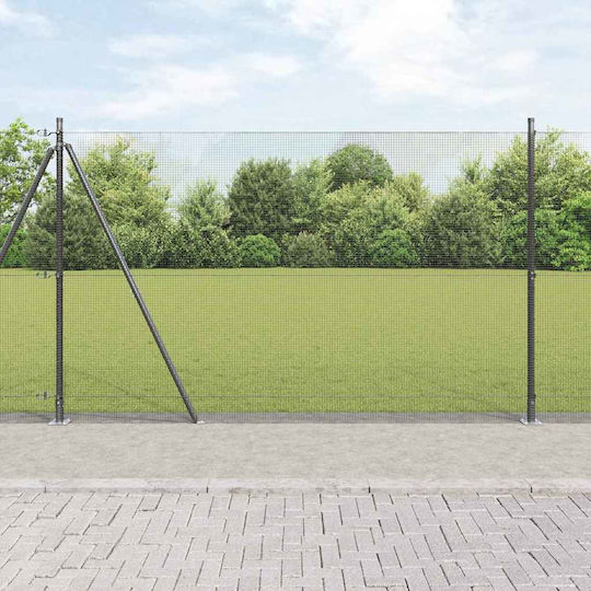 vidaXL Garden Fence Post Metal 150cm 2 Pieces Gray