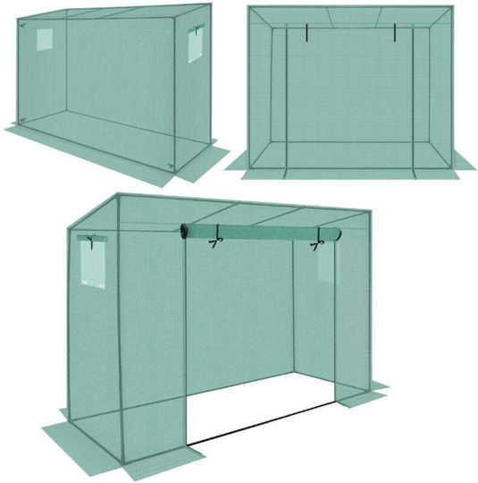 Θερμοκήπιο Ντομάτες Αγγούρια Saska Garden 200x77x168-150cm Pe Πράσινο