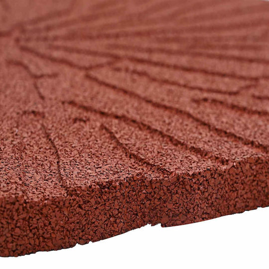 Step Stone 6 Pcs Red Ø 45 X 1.8 Cm Rubber 42030075 Red