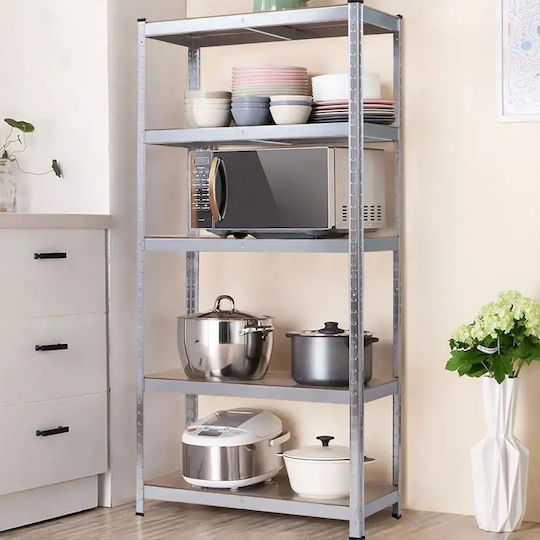 Ραφιέρα Dexion Γαλβανιζέ 120x60x204εκ. με 5 Ράφια Συνολικής Αντοχής 875kg