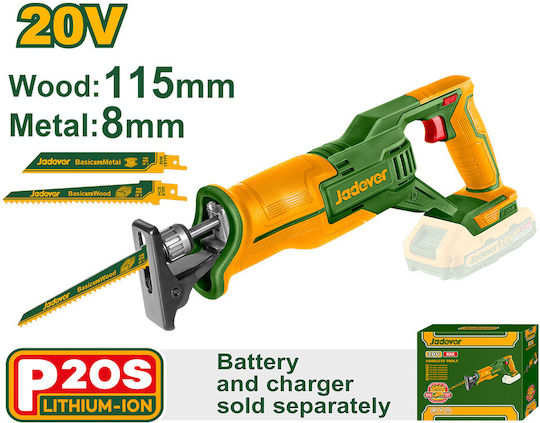 Jadever JDLR15115 Реципрочен Трион 20 Волт Соло