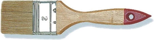 Flat Wooden Paint Brush 100mm