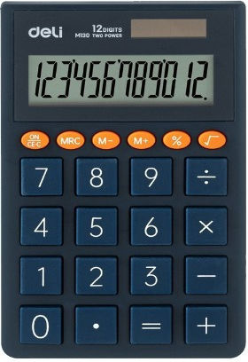 Deli Calculator de Buzunar în Culoare Cupru