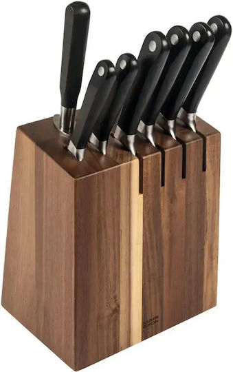Kuhn Rikon Messer Set mit Sockel aus Rostfreiem Stahl 6 Stück