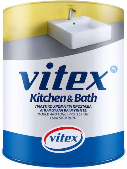 Vitex Kitchen Bath Πλαστικό Χρώμα για Εσωτερική Χρήση Vitex Kitchen And Bath 3lt
