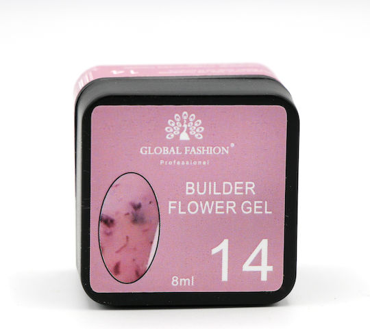 Global Fashion Flower Builder Gel Νυχιών 14 8gr