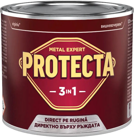 Protecta Цвят Антикорозионно покритие 3in1 0.5лт Cherry Red Блестящ
