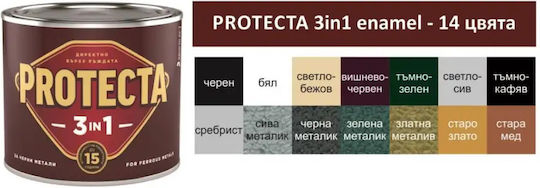 Protecta Culoare Anticoroziv 3in1 0.5lt Alb Strălucitor