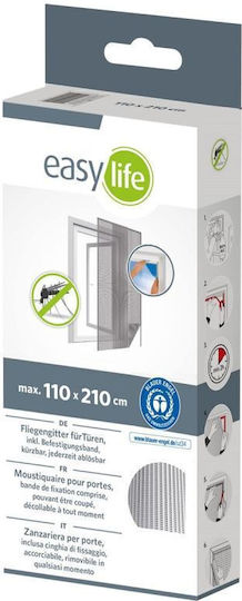 Mosquito Net Door Permanent Plastic White 60x2cm