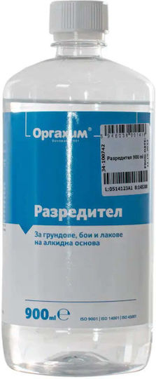 Orgachim Thinner 900 Ml Dilution Primers Varnishes Alkyd-based Paints