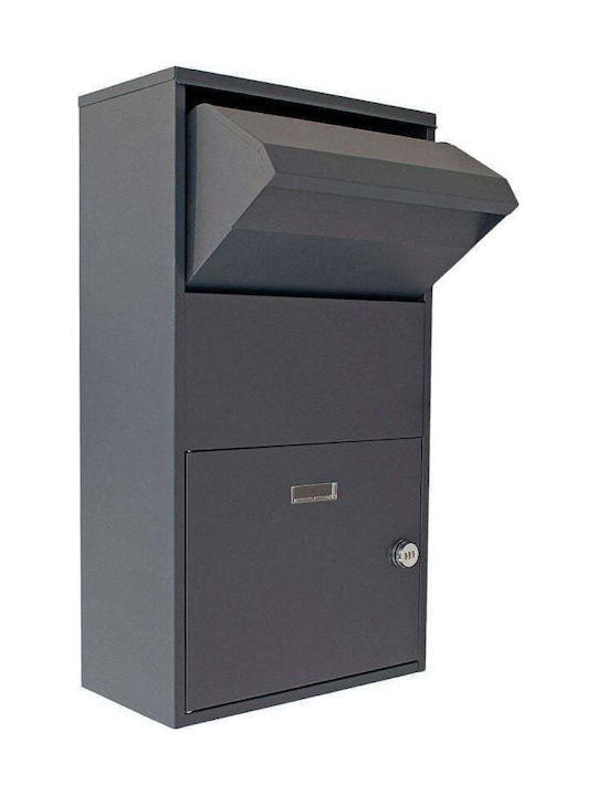 Saska Garden Пощенска Кутия Апартамент Inox В Сив Цвят 23x41x75см