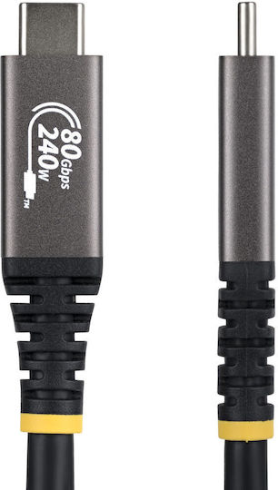 StarTech USB 2.0 Кабел USB-C Мъжки - USB-C Бял 1.5м CC150CM80GUSB4CABLEW