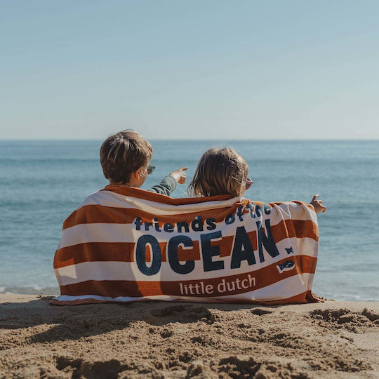 Ocean Beach Towel Cotton Brown 60x120cm
