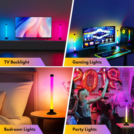 Qova Lampă Decorativă Inteligentă LED RGB Set 2 Bucăți