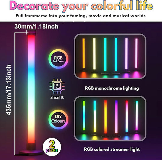 Qova Lampă Decorativă Inteligentă LED RGB Set 2 Bucăți