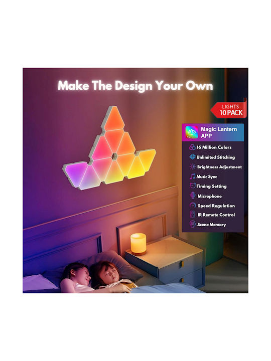 Qova Smart Decorative LED RGBIC Table Lamp 10pcs 12.8x2.8cm