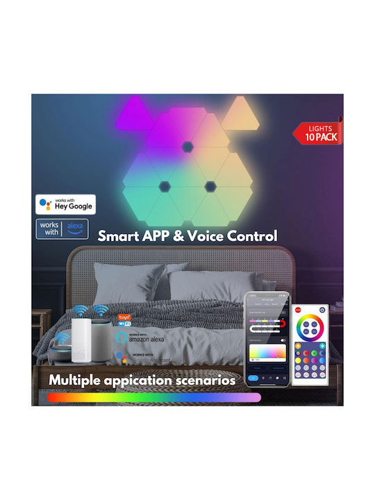 Qova Smart Decorative LED RGBIC Table Lamp 10pcs 12.8x2.8cm