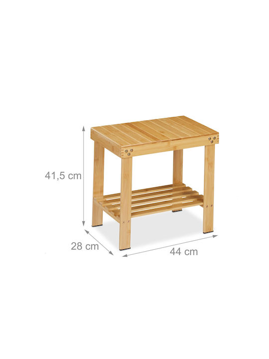 Taburet Bucătărie Lemn Bej 41.5x44x28cm