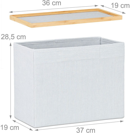 Taburet Camera De Zi Cu Spațiu De Depozitare Din Lemn Maro 45x41x19.5cm