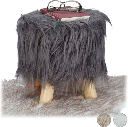 Taburet Camera De Zi Gri 31x31x31cm Taburet Camera De Zi Gri 31x31x31cm