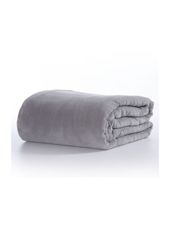 Nef-Nef Homeware Cosy Decke Fleece Moné 160x220cm L.Grau