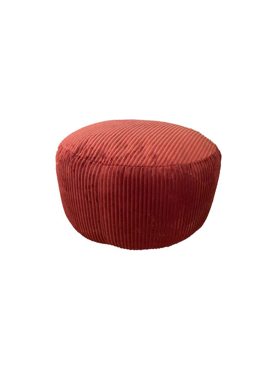 Living Room Stools Upholstered with Red Velvet 35x50x35cm