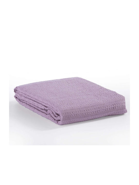 Nef-Nef Homeware Cool Pique Blanket Double Bed 220x240cm Purple