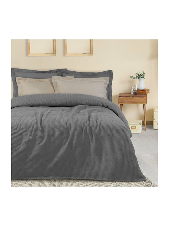 Das Home 0474 Pique Blanket Super Double 220x240cm Gray