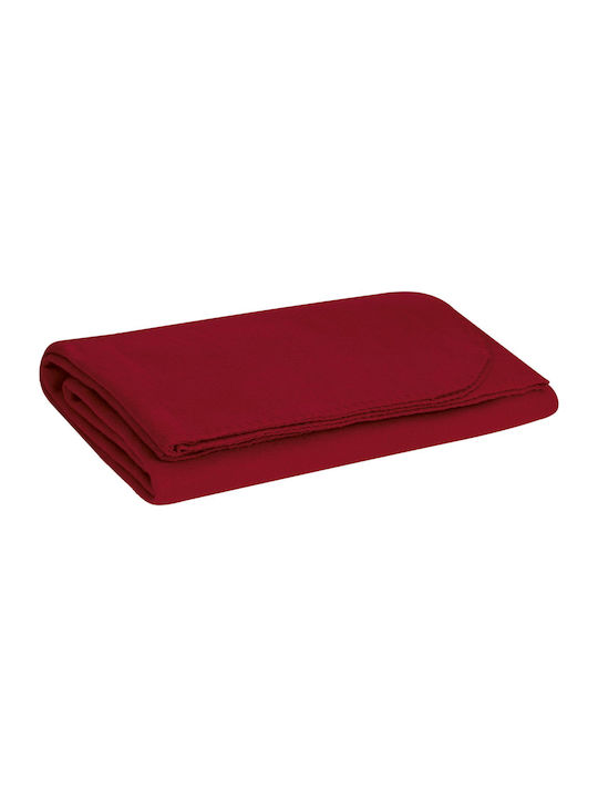 Valento Einlagige Decke 160x130cm Rot